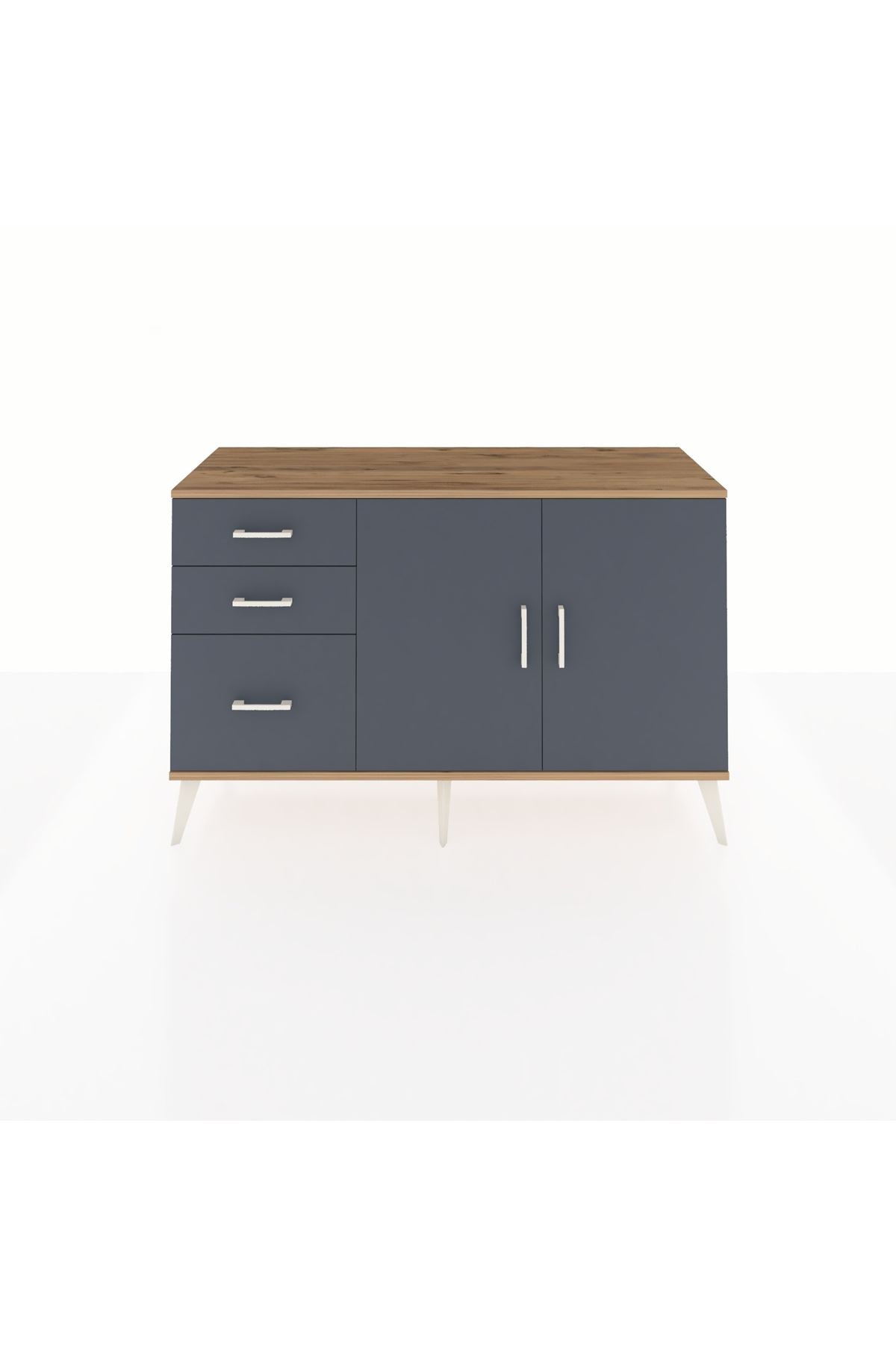 Kronos Konsol 2 Raflı 3 Çekmeceli 2 Kapaklı 132x59x83 - S606M044V26C