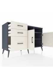 Kronos Konsol 4 Raflı 3 Çekmeceli 2 Kapaklı 132x59x83 - S606M045V13C