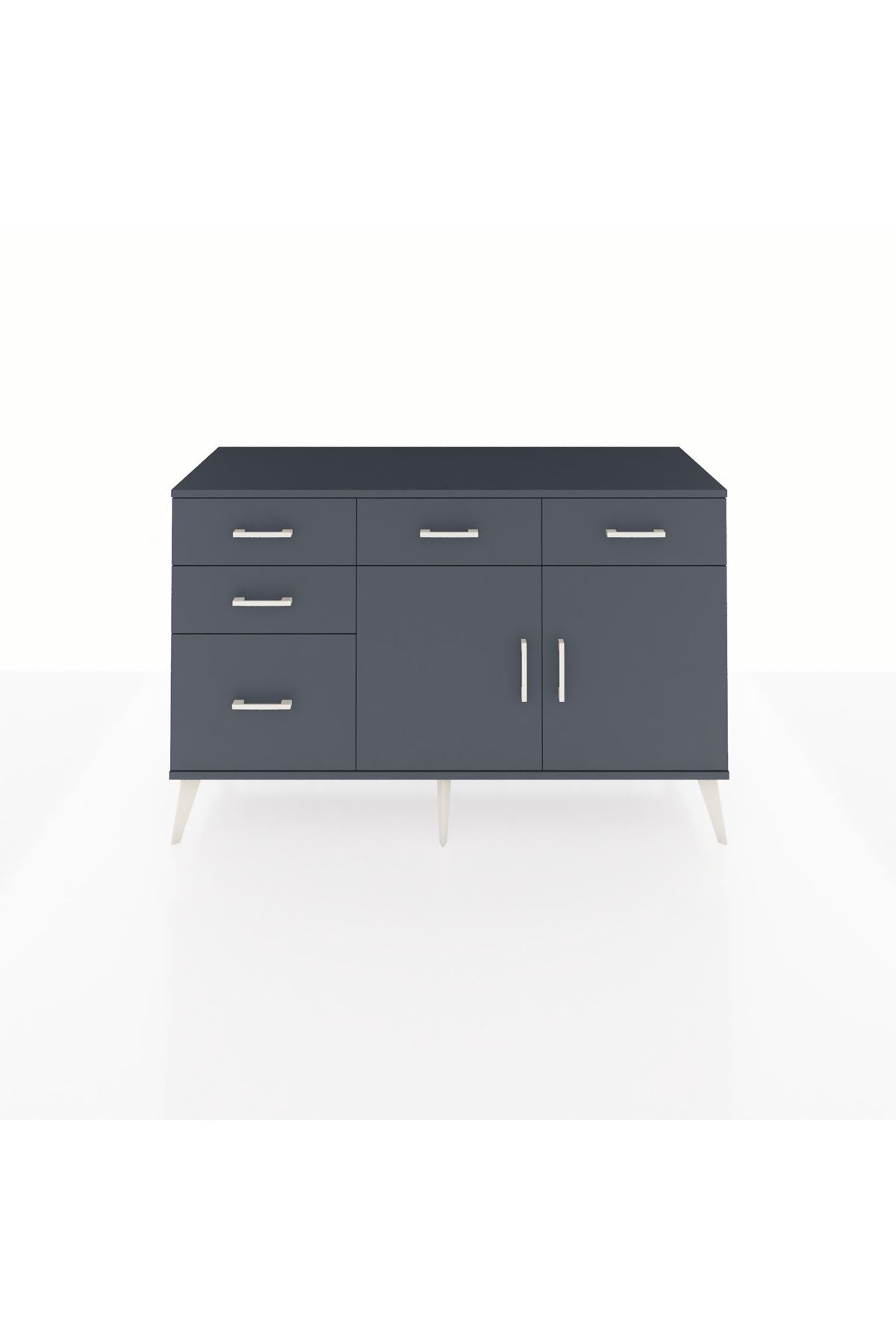 Kronos Konsol 2 Raflı 5 Çekmeceli 2 Kapaklı 132x59x83 - S606M046V17C