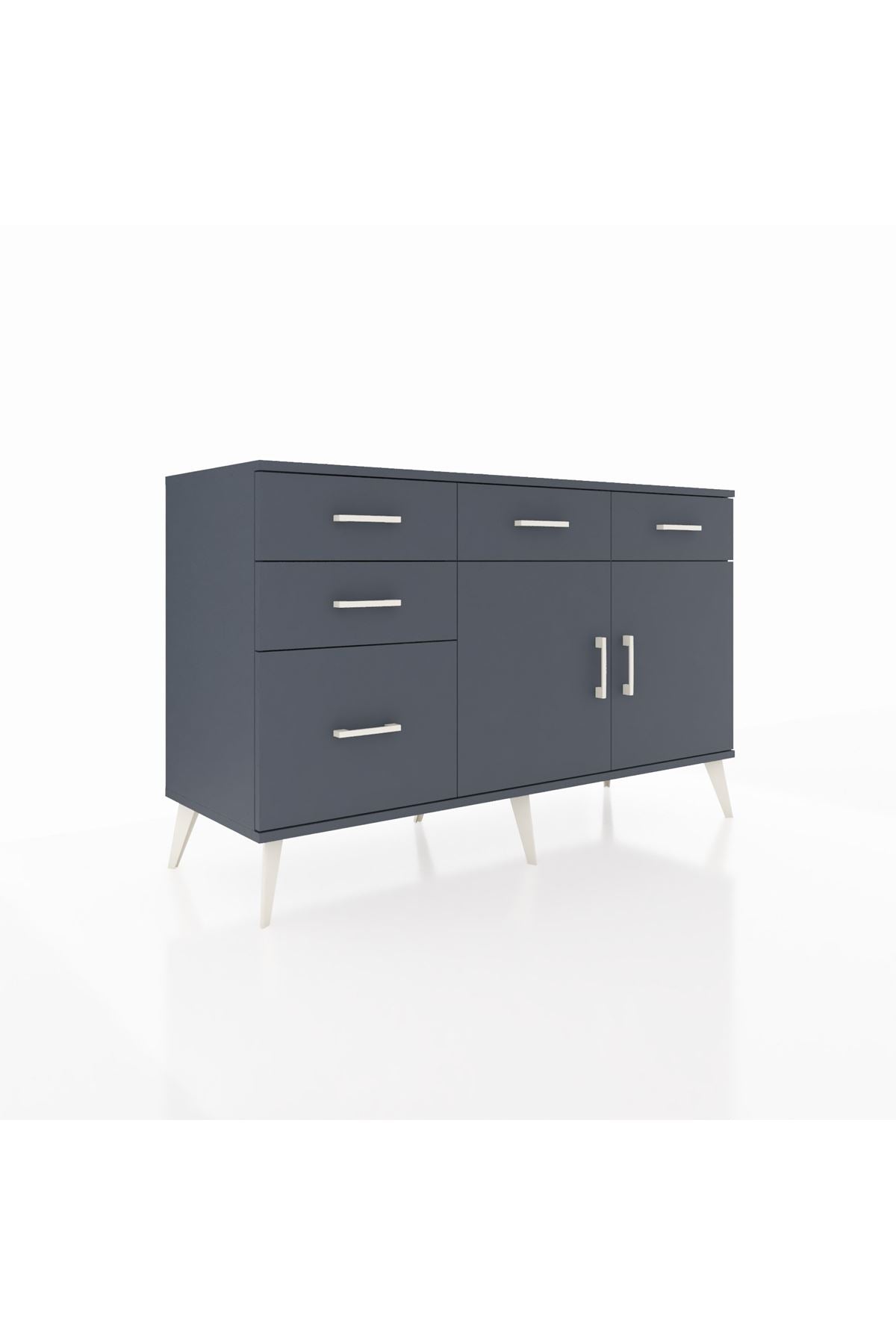 Kronos Konsol 2 Raflı 5 Çekmeceli 2 Kapaklı 132x59x83 - S606M046V17C