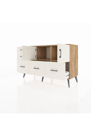 Kronos Konsol 2 Raflı 5 Çekmeceli 2 Kapaklı 132x59x83 - S606M049V22C
