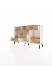 Arges Konsol 4 Raflı 3 Çekmeceli 132x30x83 - S144M001V03A