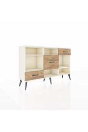 Arges Konsol 4 Raflı 3 Çekmeceli 132x30x83 - S144M001V06A