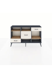 Arges Konsol 4 Raflı 3 Çekmeceli 132x30x83 - S144M001V10A