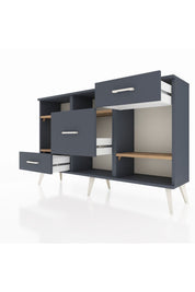 Arges Konsol 4 Raflı 3 Çekmeceli 132x30x83 - S144M001V11A