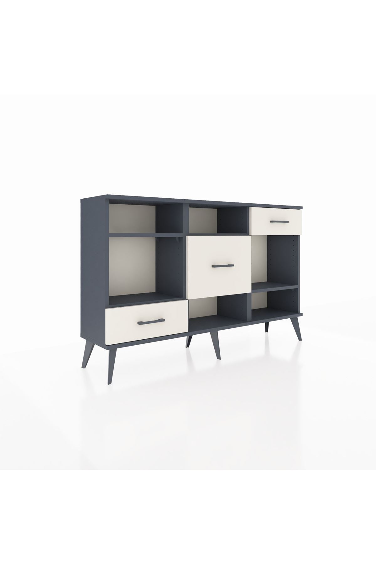 Arges Konsol 4 Raflı 3 Çekmeceli 132x30x83 - S144M001V16A