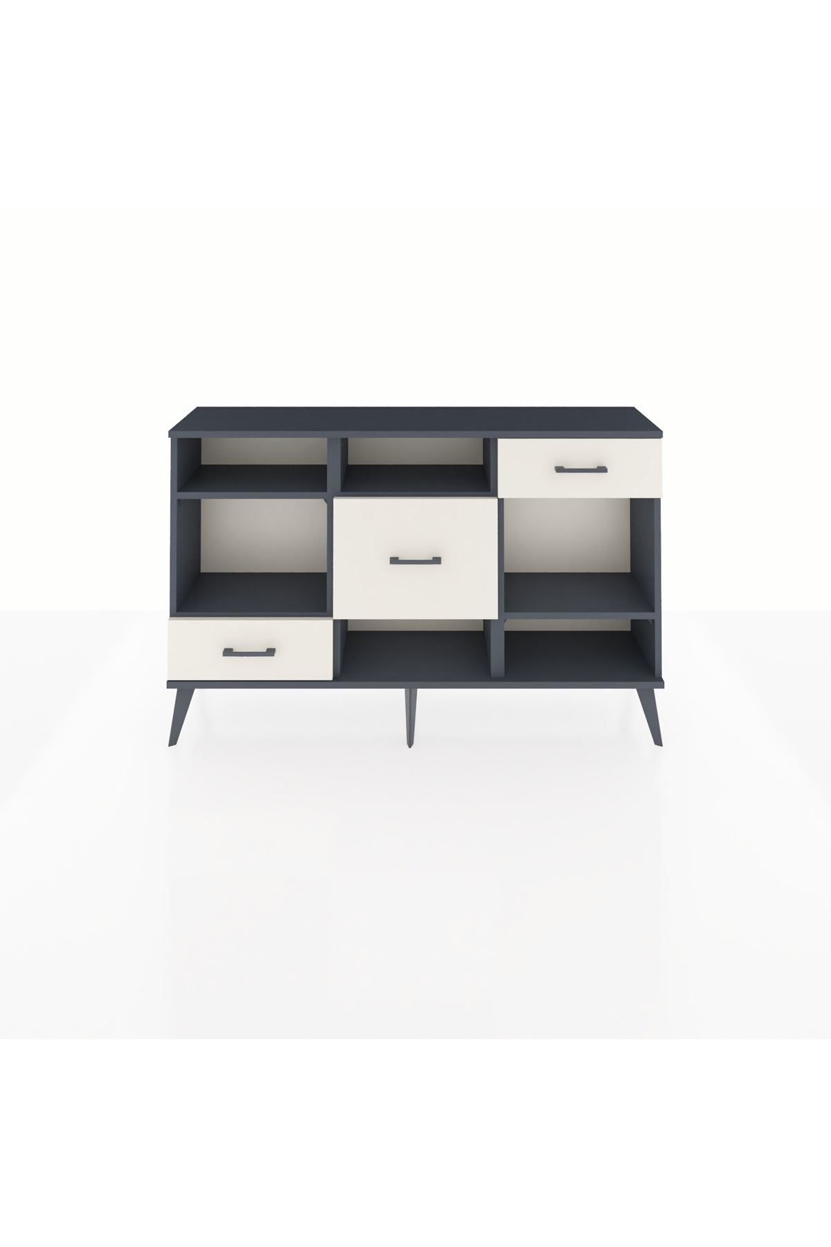 Arges Konsol 4 Raflı 3 Çekmeceli 132x30x83 - S144M001V16A