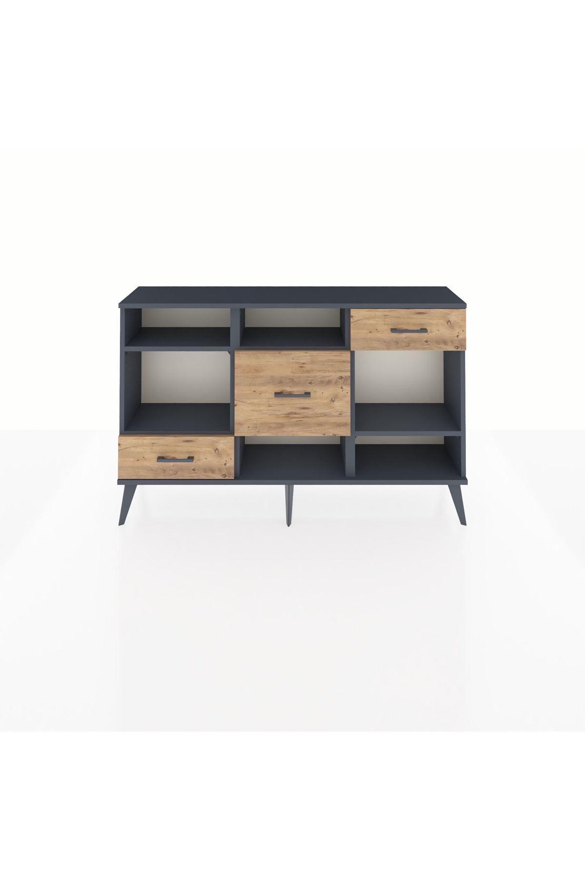 Arges Konsol 4 Raflı 3 Çekmeceli 132x30x83 - S144M001V18A