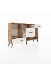 Arges Konsol 4 Raflı 3 Çekmeceli 132x30x83 - S144M001V19A