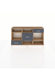 Arges Konsol 4 Raflı 3 Çekmeceli 132x30x83 - S144M001V20A