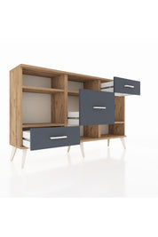 Arges Konsol 4 Raflı 3 Çekmeceli 132x30x83 - S144M001V20A