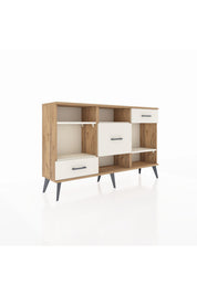 Arges Konsol 4 Raflı 3 Çekmeceli 132x30x83 - S144M001V22A