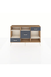 Arges Konsol 4 Raflı 3 Çekmeceli 132x30x83 - S144M001V23A