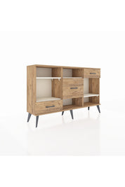 Arges Konsol 4 Raflı 3 Çekmeceli 132x30x83 - S144M001V24A