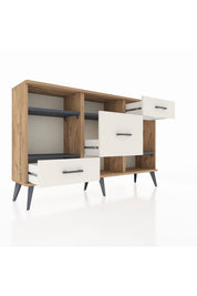Arges Konsol 4 Raflı 3 Çekmeceli 132x30x83 - S144M001V25A