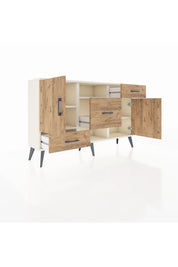 Arges Konsol 4 Raflı 3 Çekmeceli 2 Kapaklı 132x30x83 - S144M002V03A