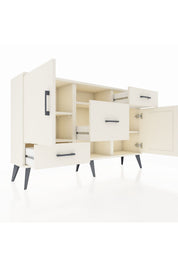 Arges Konsol 4 Raflı 3 Çekmeceli 2 Kapaklı 132x30x83 - S144M002V04A
