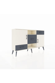 Arges Konsol 4 Raflı 3 Çekmeceli 2 Kapaklı 132x30x83 - S144M002V05A