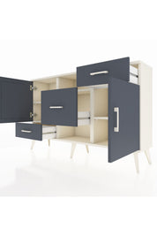 Arges Konsol 4 Raflı 3 Çekmeceli 2 Kapaklı 132x30x83 - S144M002V08A