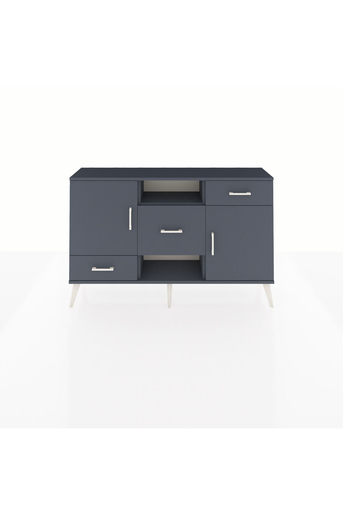 Arges Konsol 4 Raflı 3 Çekmeceli 2 Kapaklı 132x30x83 - S144M002V17A