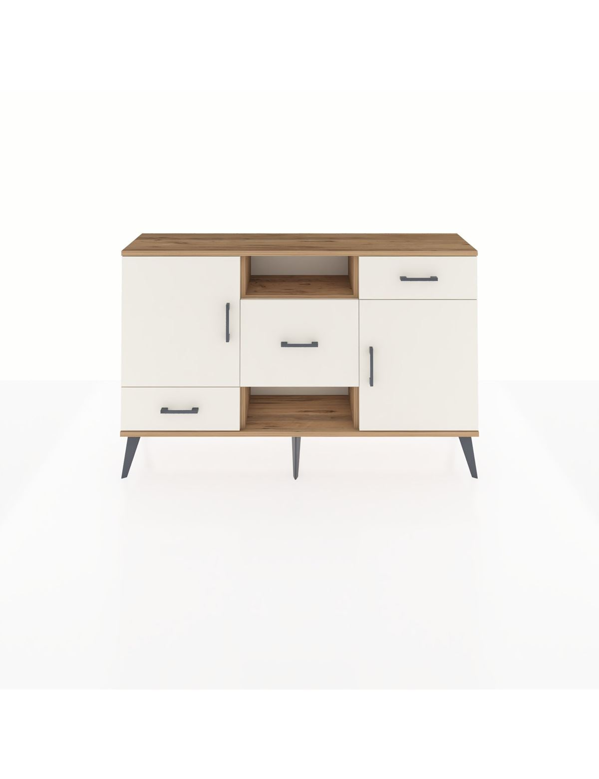 Arges Konsol 4 Raflı 3 Çekmeceli 2 Kapaklı 132x30x83 - S144M002V22A