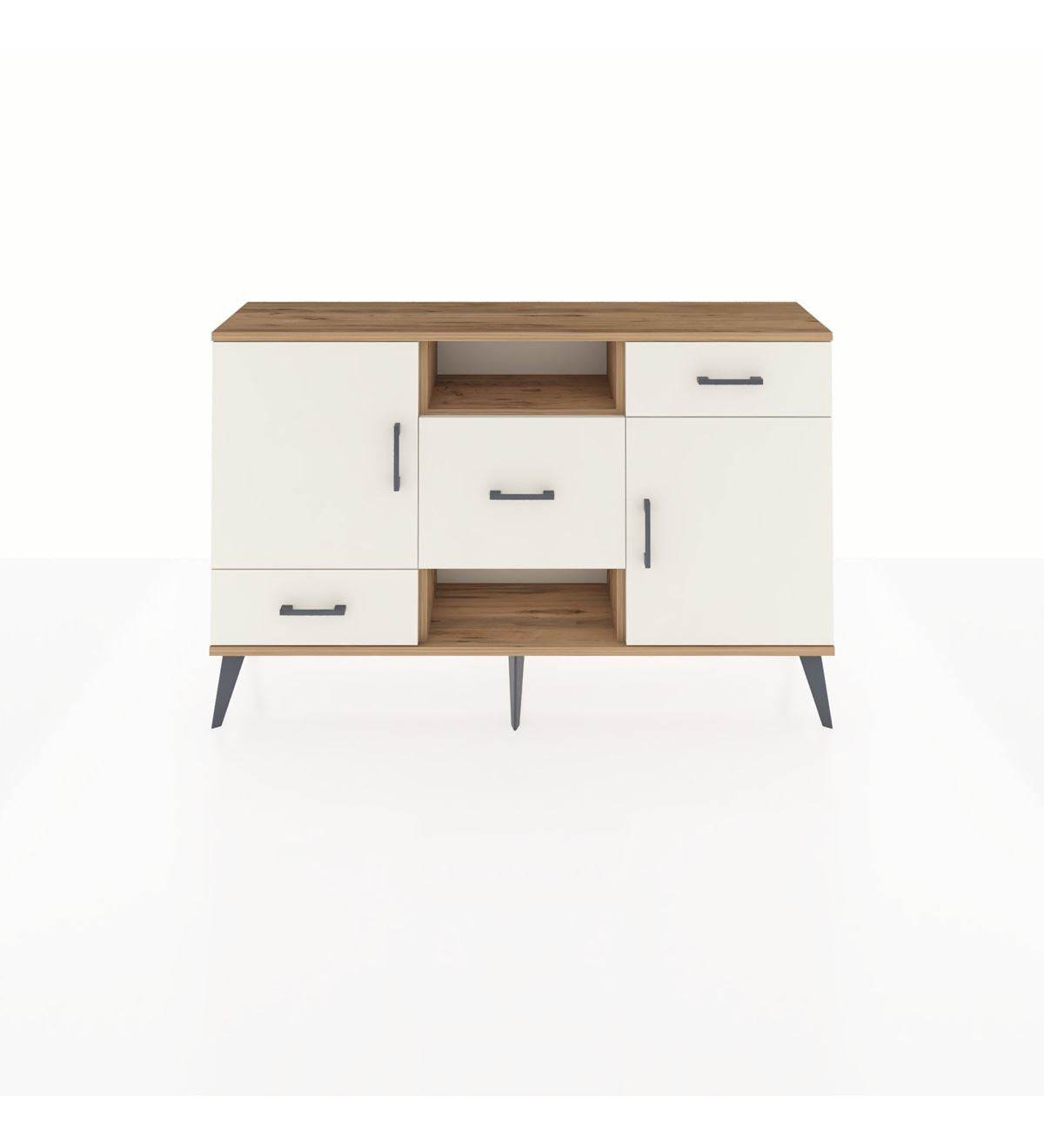 Arges Konsol 4 Raflı 3 Çekmeceli 2 Kapaklı 132x30x83 - S144M002V22A