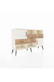 Arges Konsol 3 Raflı 3 Çekmeceli 2 Kapaklı 132x30x83 - S144M003V06A