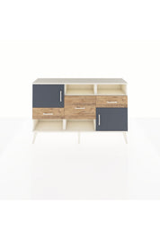 Arges Konsol 3 Raflı 3 Çekmeceli 2 Kapaklı 132x30x83 - S144M003V09A