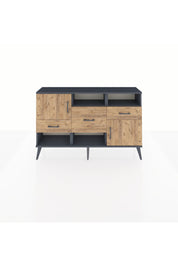 Arges Konsol 3 Raflı 3 Çekmeceli 2 Kapaklı 132x30x83 - S144M003V12A
