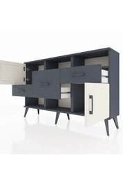Arges Konsol 3 Raflı 3 Çekmeceli 2 Kapaklı 132x30x83 - S144M003V14A