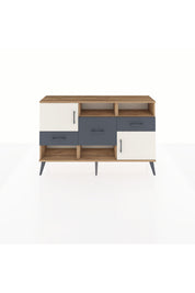 Arges Konsol 3 Raflı 3 Çekmeceli 2 Kapaklı 132x30x83 - S144M003V23A