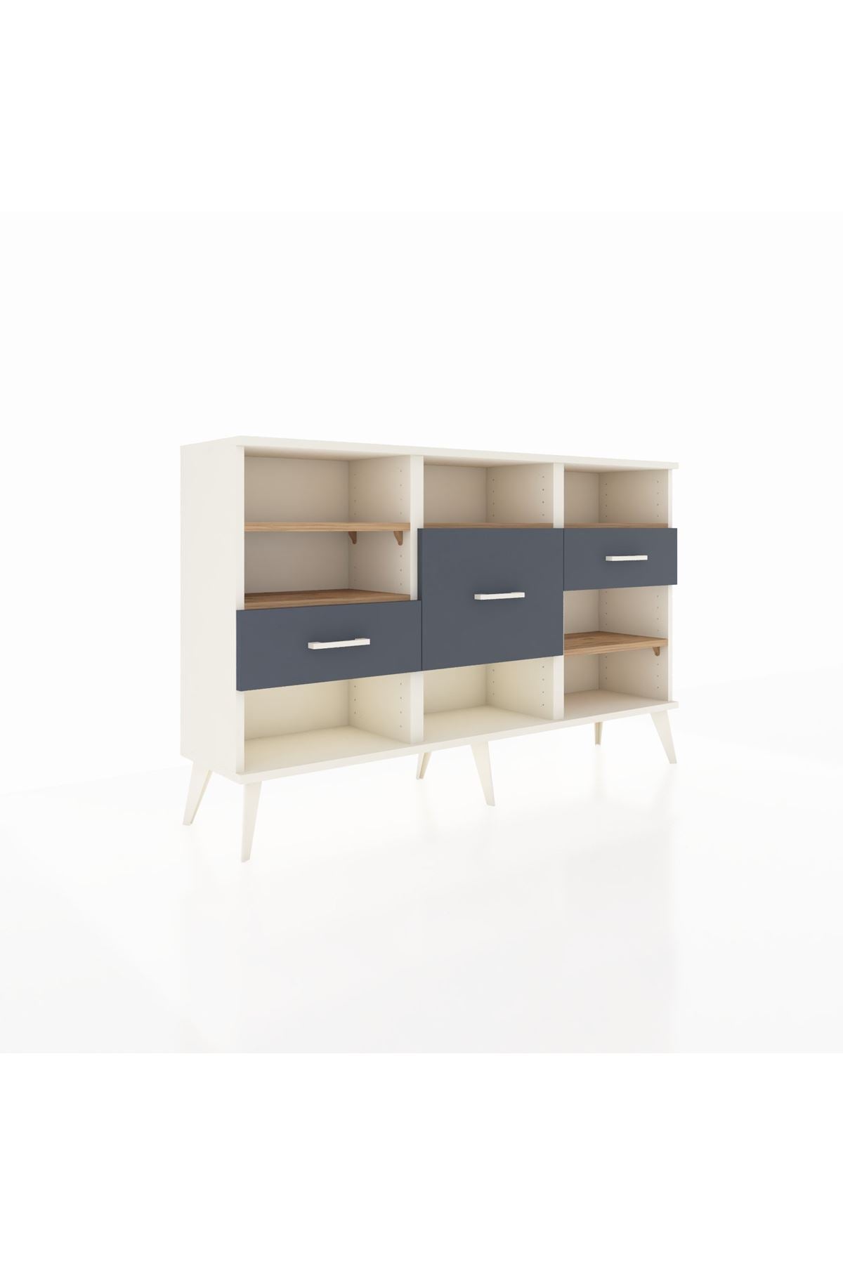 Arges Konsol 5 Raflı 3 Çekmeceli 132x30x83 - S144M004V02A