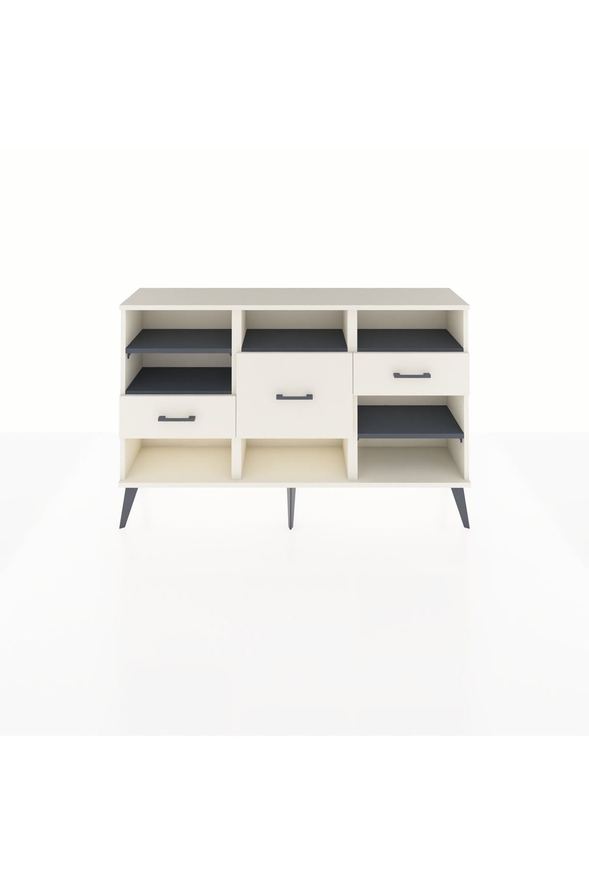 Arges Konsol 5 Raflı 3 Çekmeceli 132x30x83 - S144M004V07A