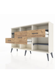 Arges Konsol 5 Raflı 3 Çekmeceli 132x30x83 - S144M004V09A