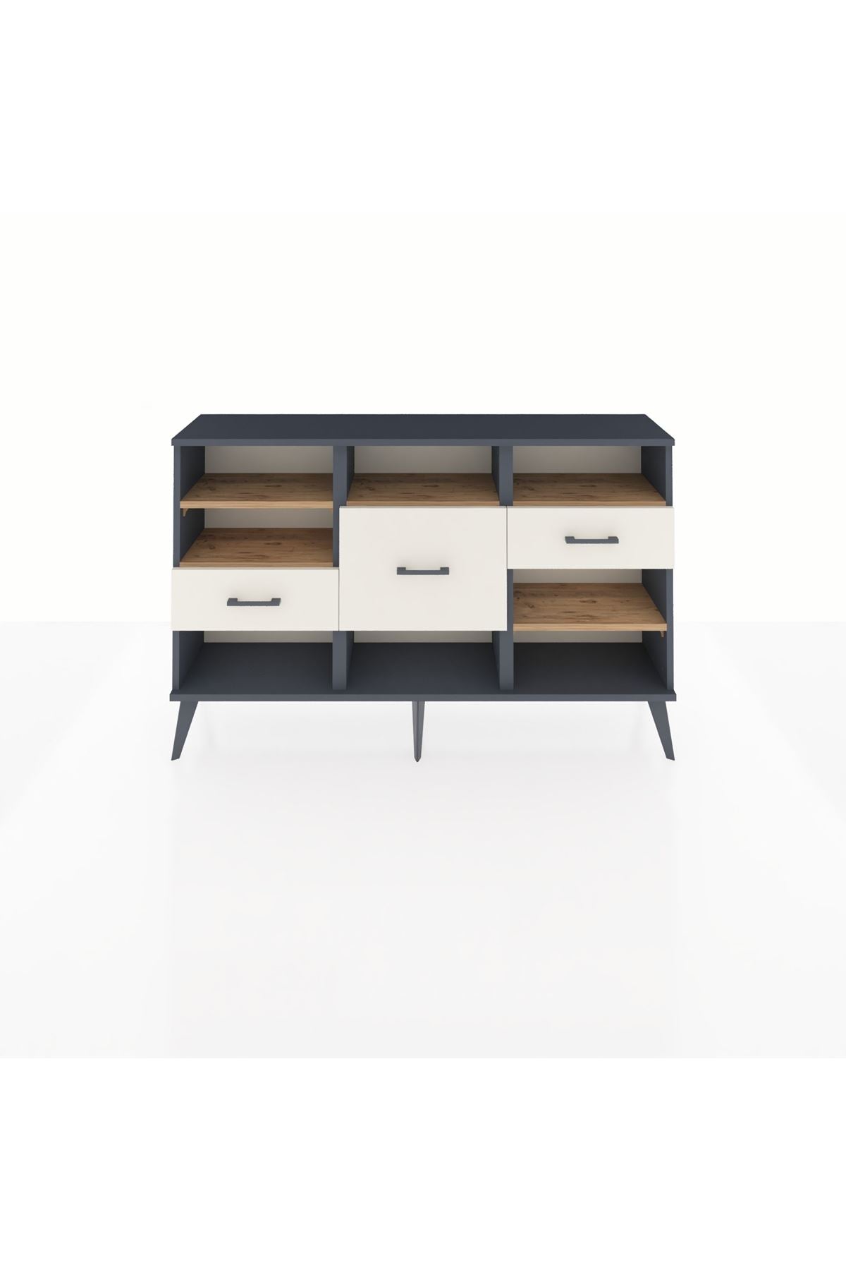 Arges Konsol 5 Raflı 3 Çekmeceli 132x30x83 - S144M004V10A