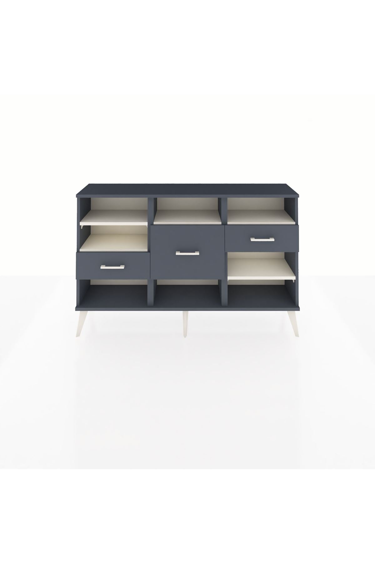 Arges Konsol 5 Raflı 3 Çekmeceli 132x30x83 - S144M004V14A