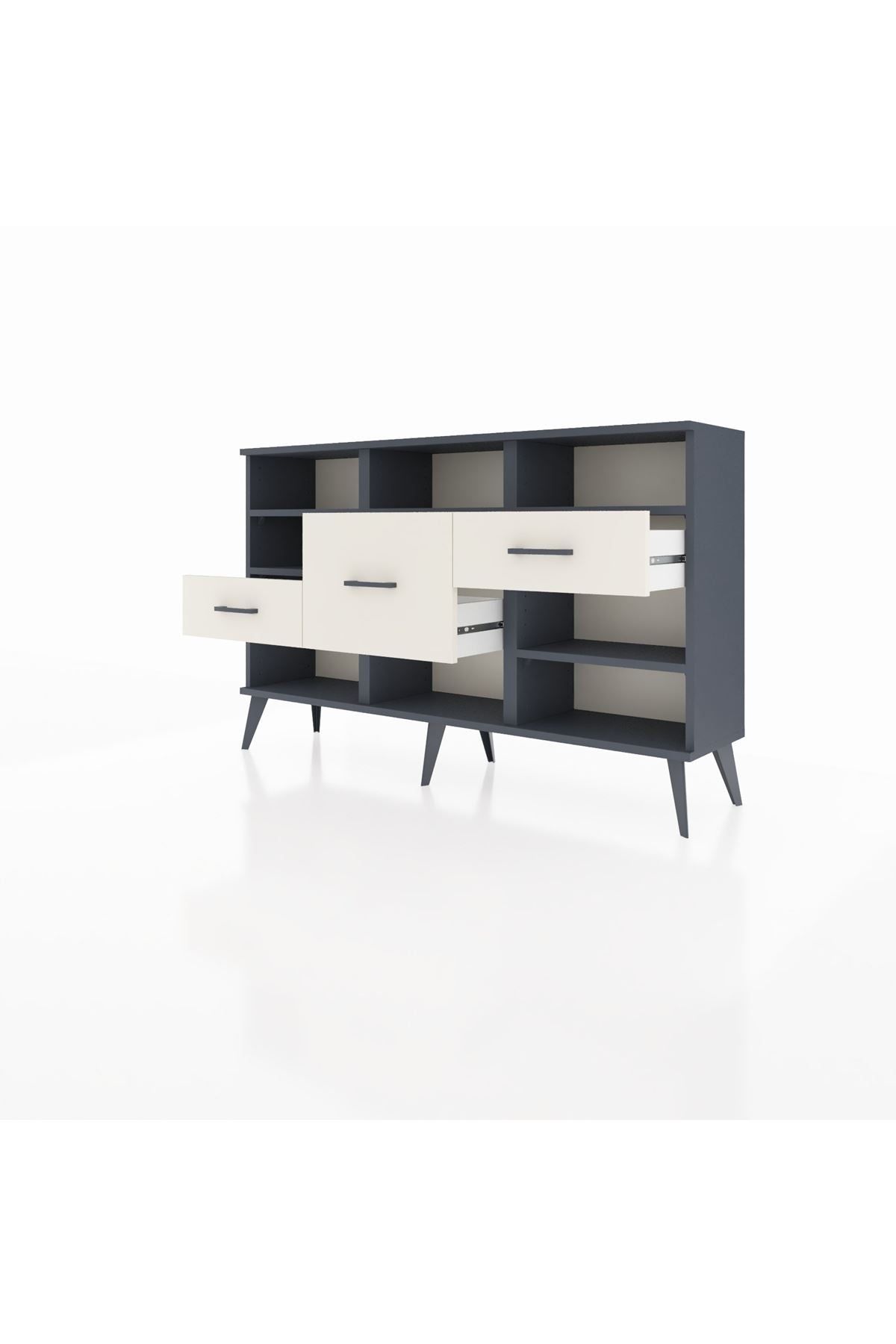 Arges Konsol 5 Raflı 3 Çekmeceli 132x30x83 - S144M004V16A