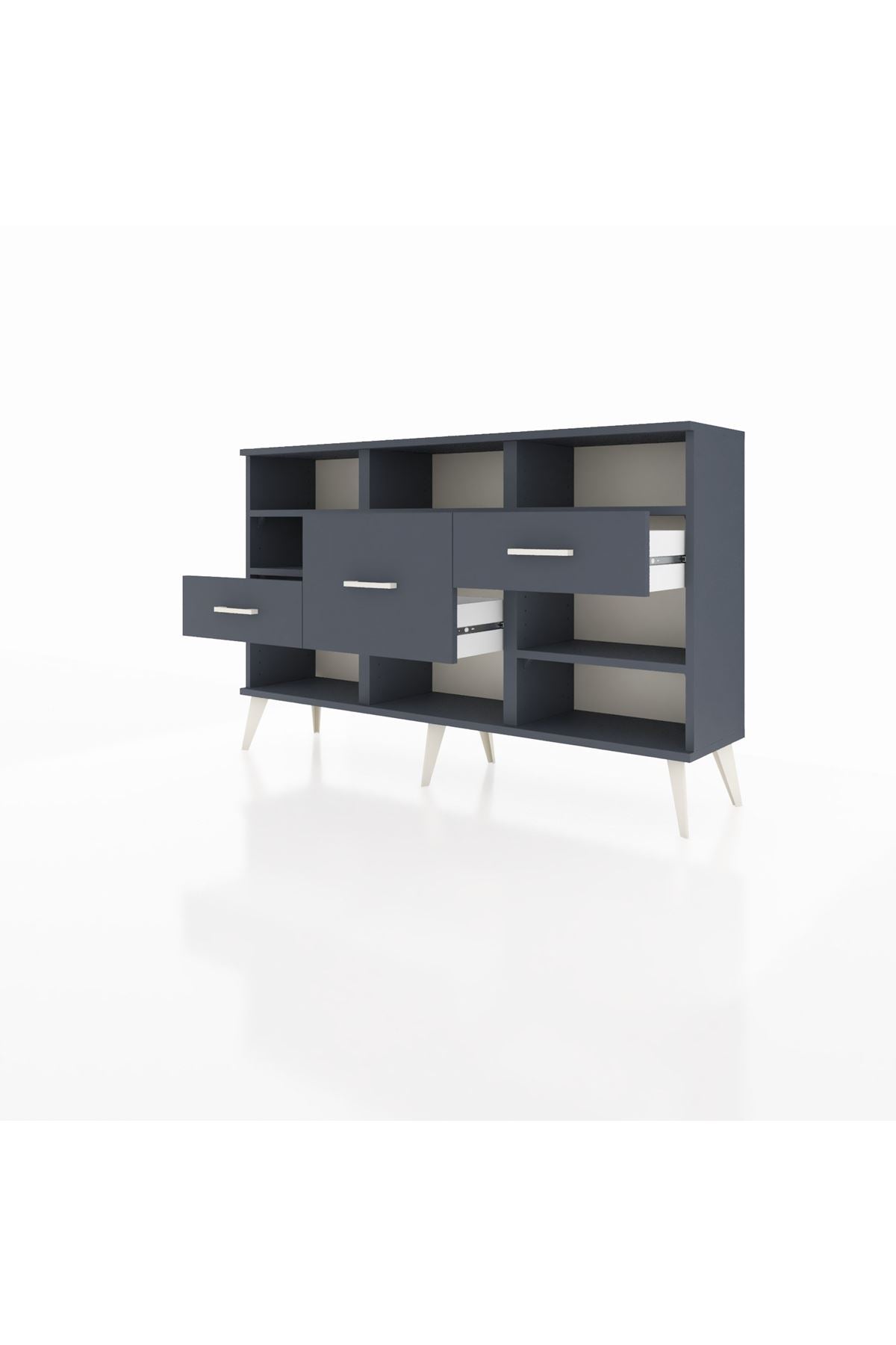 Arges Konsol 5 Raflı 3 Çekmeceli 132x30x83 - S144M004V17A