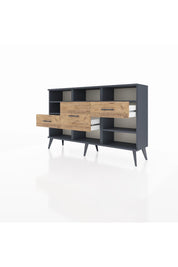 Arges Konsol 5 Raflı 3 Çekmeceli 132x30x83 - S144M004V18A
