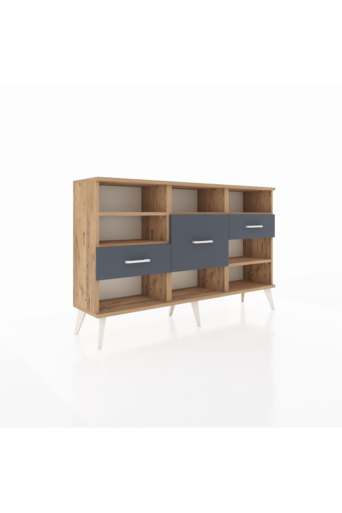 Arges Konsol 5 Raflı 3 Çekmeceli 132x30x83 - S144M004V20A