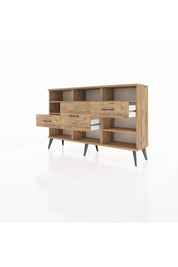 Arges Konsol 5 Raflı 3 Çekmeceli 132x30x83 - S144M004V21A