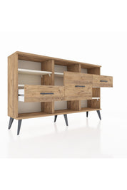 Arges Konsol 5 Raflı 3 Çekmeceli 132x30x83 - S144M004V24A