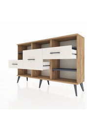 Arges Konsol 5 Raflı 3 Çekmeceli 132x30x83 - S144M004V25A