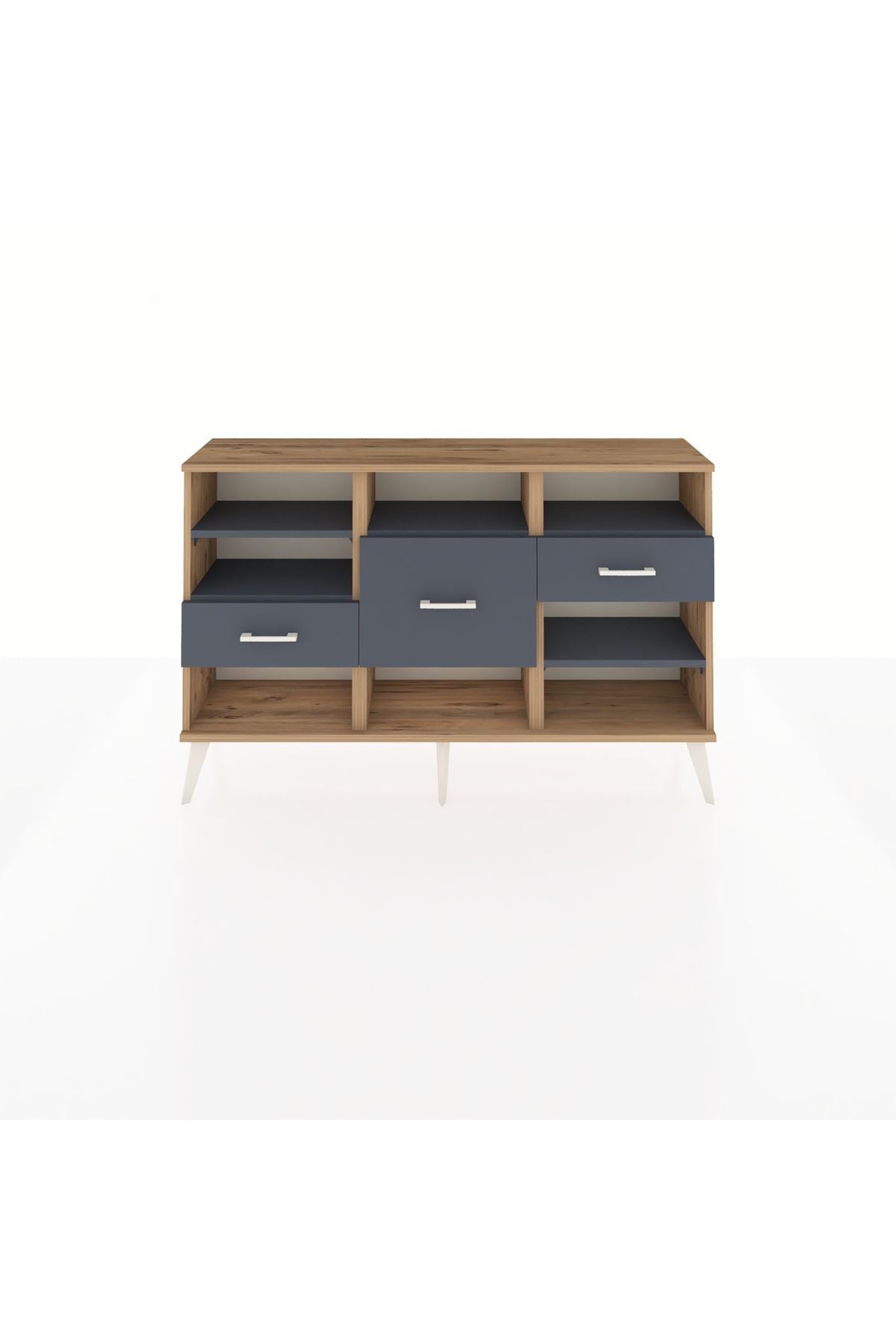 Arges Konsol 5 Raflı 3 Çekmeceli 132x30x83 - S144M004V26A