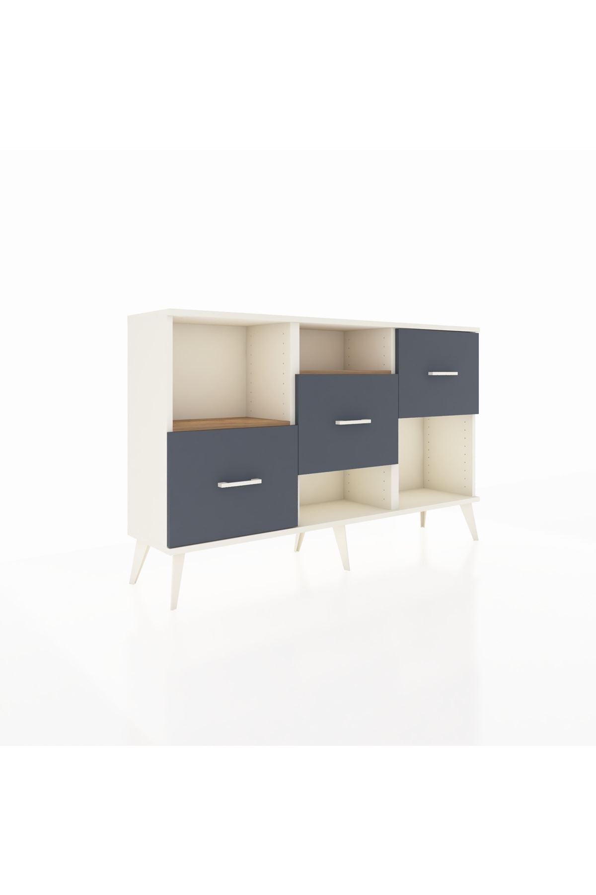 Arges Konsol 2 Raflı 3 Çekmeceli 132x30x83 - S144M005V02A