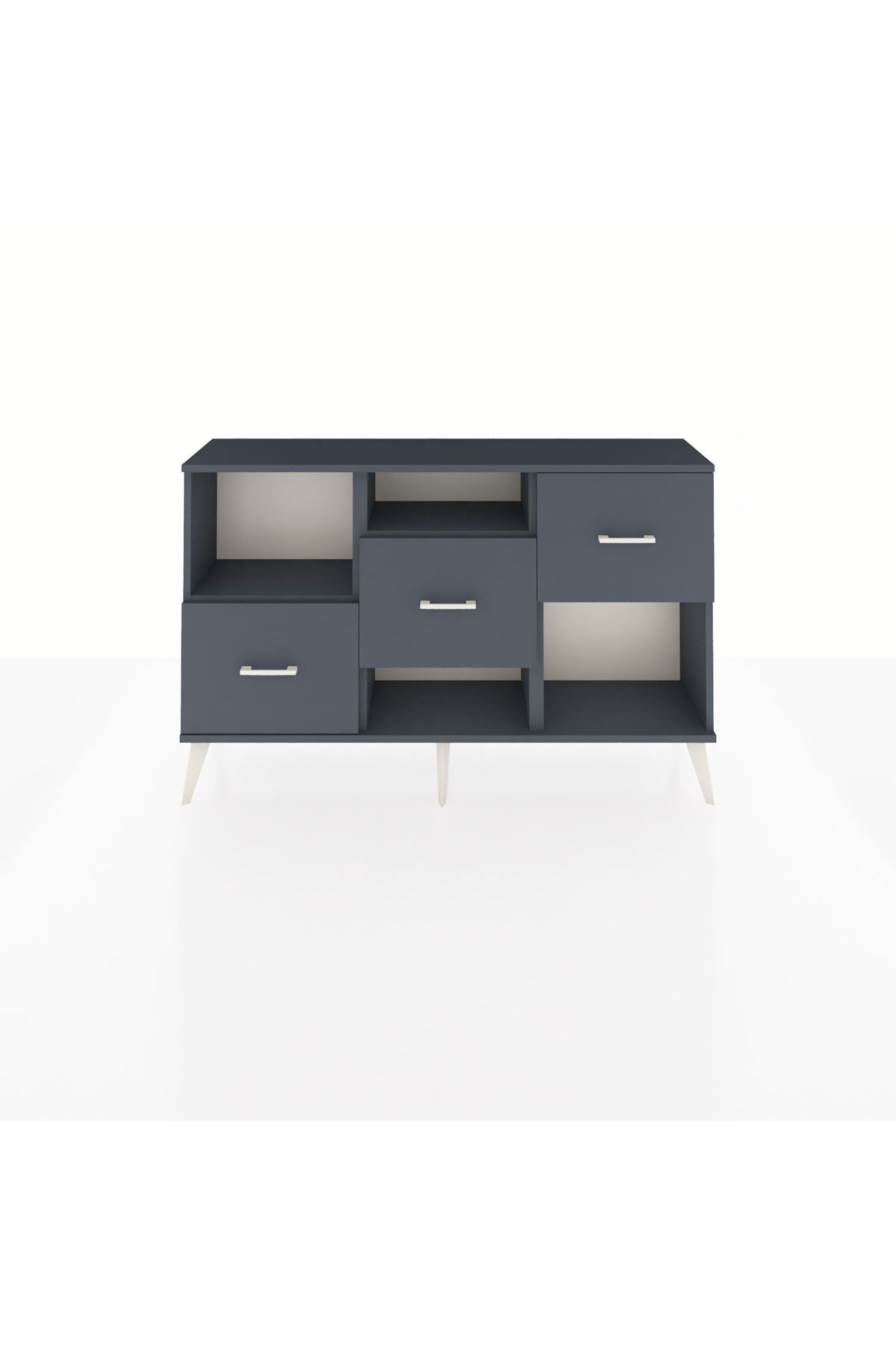 Arges Konsol 2 Raflı 3 Çekmeceli 132x30x83 - S144M005V17A