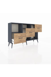 Arges Konsol 2 Raflı 3 Çekmeceli 132x30x83 - S144M005V18A