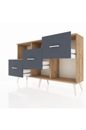 Arges Konsol 2 Raflı 3 Çekmeceli 132x30x83 - S144M005V23A