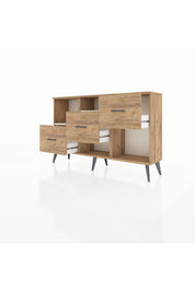 Arges Konsol 2 Raflı 3 Çekmeceli 132x30x83 - S144M005V24A