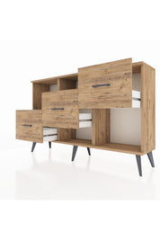 Arges Konsol 2 Raflı 3 Çekmeceli 132x30x83 - S144M005V27A